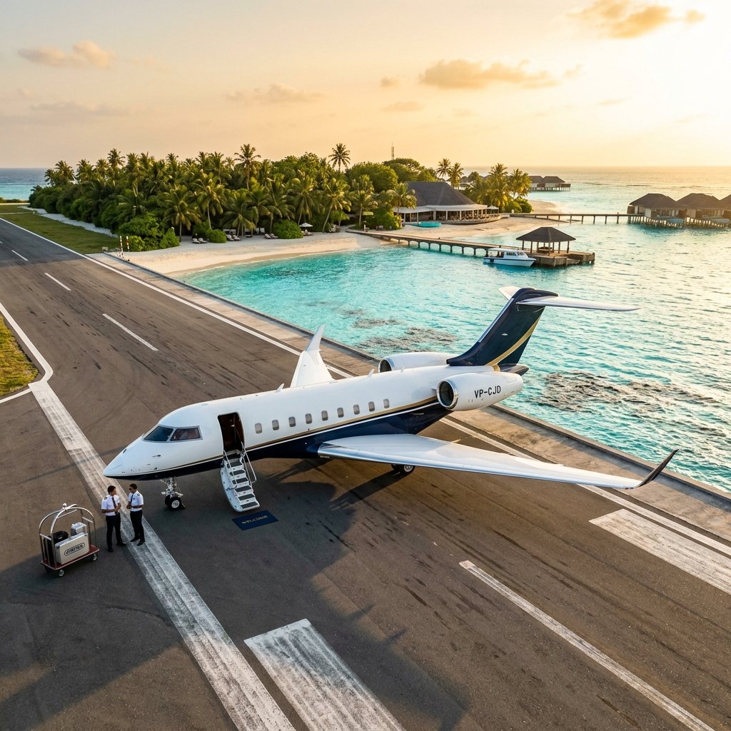 London Maldives Private Jet